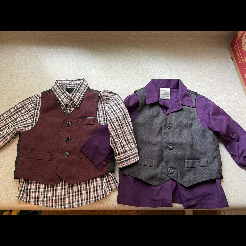 24 Month Toddler Shirts and Vest Bundle!